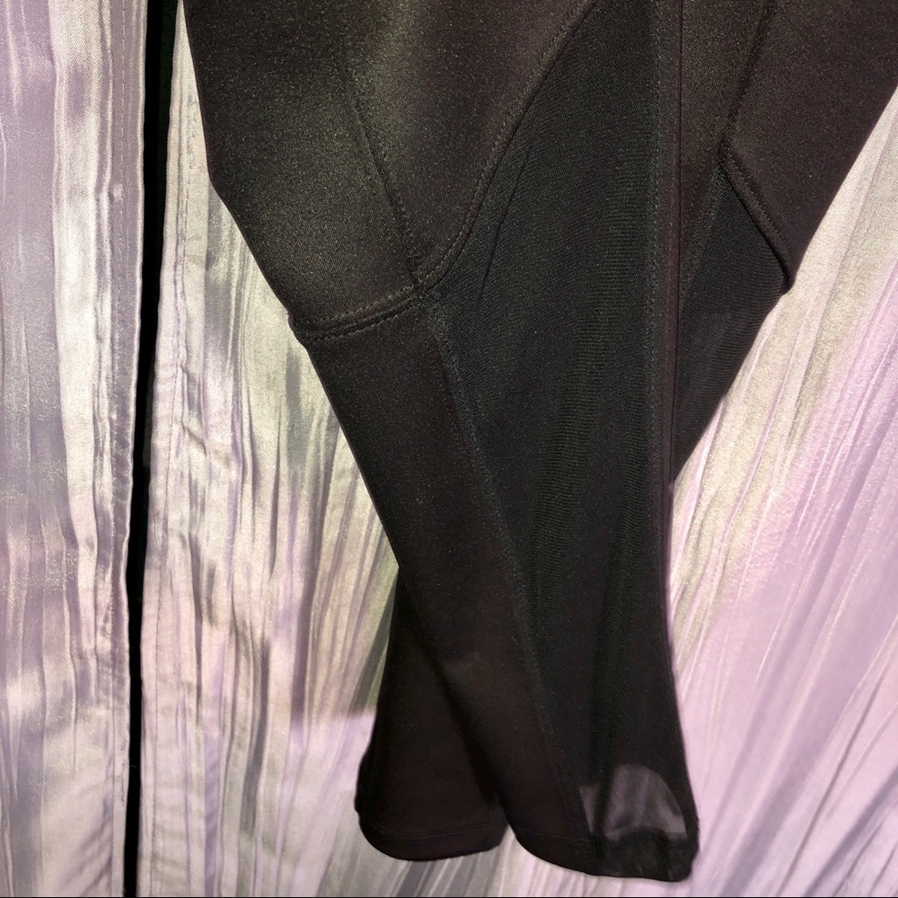 Express Dress Black Leggings w/ cute Cut Outs Sz M